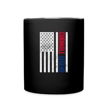 Cornhole - Tasse einfarbig - Schwarz - Vorne