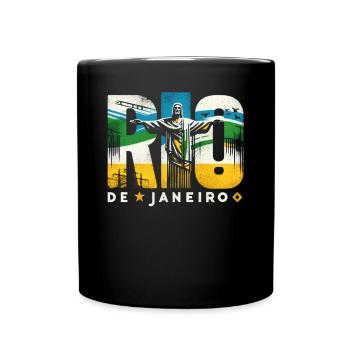 Rio de Janeiro Brasilien - Tasse einfarbig - Schwarz - Vorne