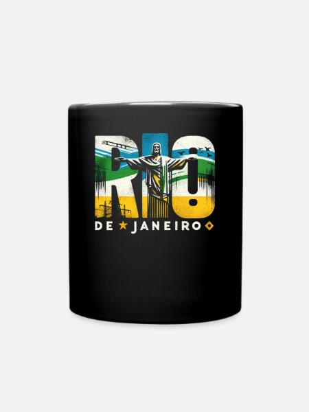 Rio de Janeiro Brasilien - Tasse einfarbig - Schwarz