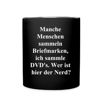 Collectionneur de films - Mug uni - noir - Devant