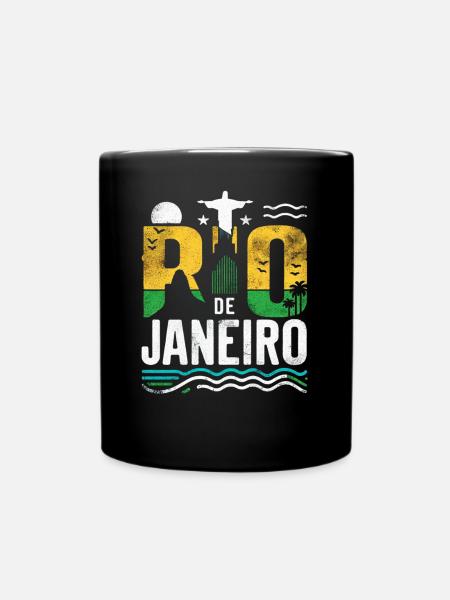 Rio de Janeiro Brasilien - Tasse einfarbig - Schwarz