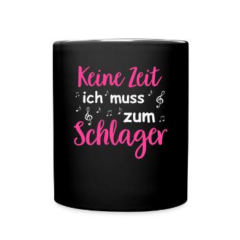 Schlager Tshirt Women's Schlager Party Costume Party - Full Colour Mug - black - Front
