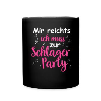 Schlager Tshirt Women's Schlager Party Costume Party - Full Colour Mug - black - Front