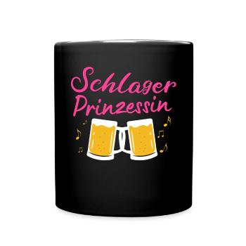 Schlager Tshirt Women's Schlager Party Costume Party - Full Colour Mug - black - Front