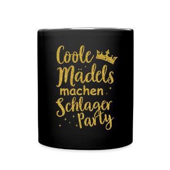 Schlager Tshirt Women's Schlager Party Costume Party - Full Colour Mug - black - Front