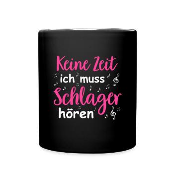 Schlager Tshirt Women's Schlager Party Costume Party - Full Colour Mug - black - Front