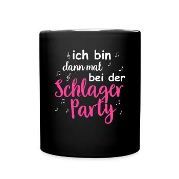 Schlager Tshirt Women's Schlager Party Costume Party - Full Colour Mug - black - Front