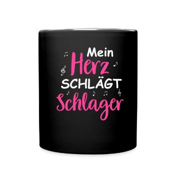Schlager Tshirt Women's Schlager Party Costume Party - Full Colour Mug - black - Front