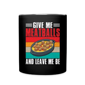 Cadeaux pour les amateurs de boulettes de viande - Mug uni - noir - Devant