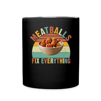 Cadeaux pour les amateurs de boulettes de viande - Mug uni - noir - Devant