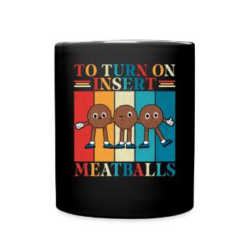 Cadeaux pour les amateurs de boulettes de viande - Mug uni - noir - Devant
