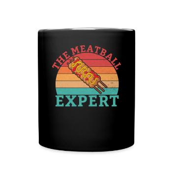 Meatball Lovers Gifts - Tasse einfarbig - Schwarz - Vorne