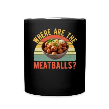 Cadeaux pour les amateurs de boulettes de viande - Mug uni - noir - Devant
