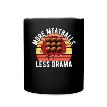 Cadeaux pour les amateurs de boulettes de viande - Mug uni - noir - Devant