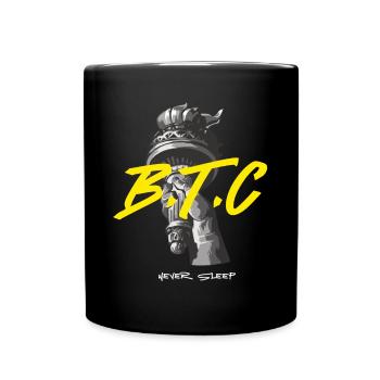 Bitcoin Never Sleeps Bitcoin Btc Crypto Currency - Full Colour Mug - black - Front