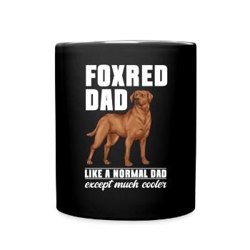 Fuchsroter Labrador Retriever Fox Red Labrador - Tasse einfarbig - Schwarz - Vorne