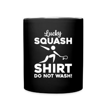 Lucky Squash Shirt Do not wash - Funny Squash - Tasse einfarbig - Schwarz - Vorne