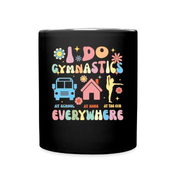 Gymnastik Gymnastik Gymnastik Groovy Gymnast Akrob - Tasse einfarbig - Schwarz - Vorne