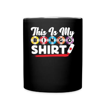 Joueur de bingo C’est mon bingo - Mug uni - noir - Devant