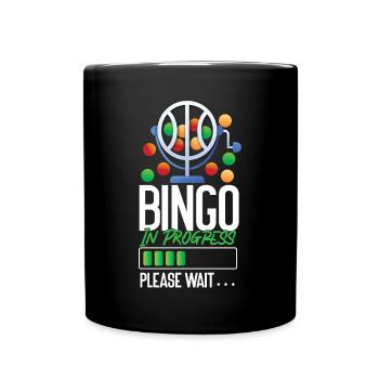Bingo Player Bingo In Progress - Full Colour Mug - black - Front