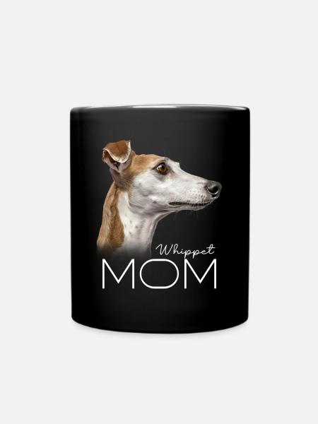 Whippet Mama - Tasse einfarbig - Schwarz