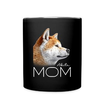 Akita Mama - Mug uni - noir - Devant