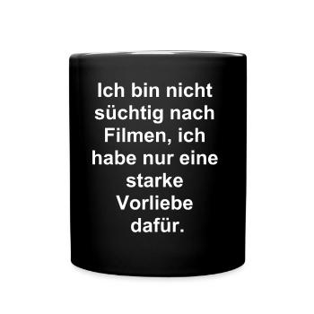 Cinéphile - Mug uni - noir - Devant