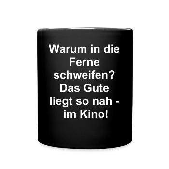 L’amour du cinéma local - Mug uni - noir - Devant