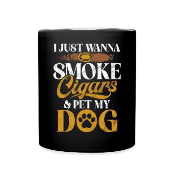 Fumeur de cigares - Mug uni - noir - Devant