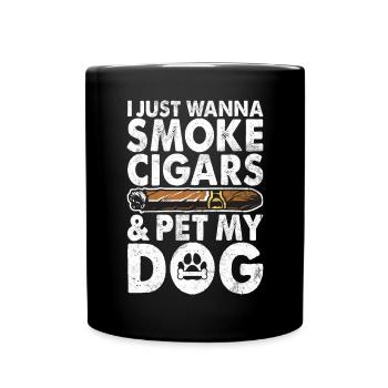 Fumeur de cigares - Mug uni - noir - Devant