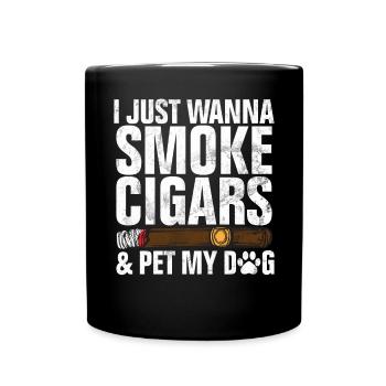Fumeur de cigares - Mug uni - noir - Devant