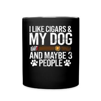 Fumeur de cigares - Mug uni - noir - Devant