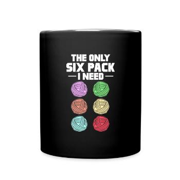 Crochet Knitting Sewing Seamstress Gift - Full Colour Mug - black - Front
