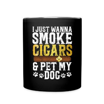 Fumeur de cigares - Mug uni - noir - Devant
