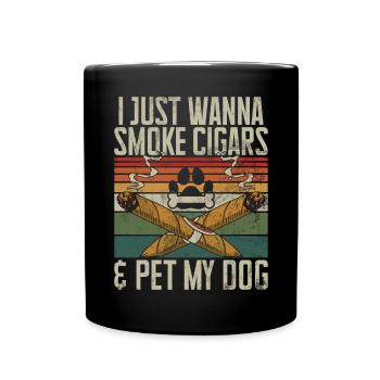 Fumeur de cigares - Mug uni - noir - Devant