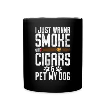 Fumeur de cigares - Mug uni - noir - Devant