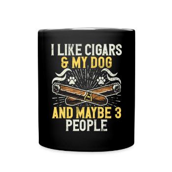 Fumeur de cigares - Mug uni - noir - Devant