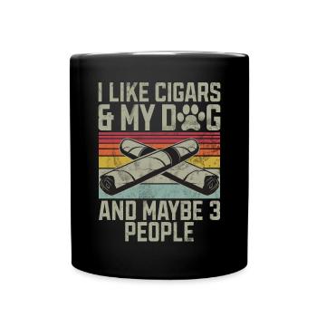 Fumeur de cigares - Mug uni - noir - Devant