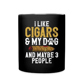 Fumeur de cigares - Mug uni - noir - Devant