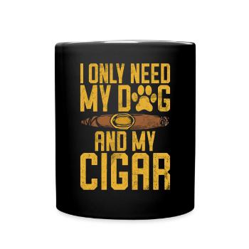 Fumeur de cigares - Mug uni - noir - Devant