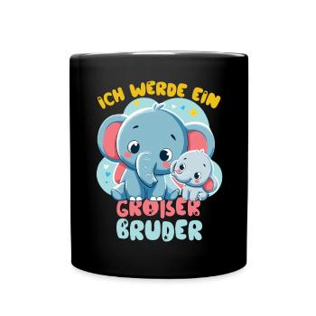 Annonce de la prochaine génération | Je vais être un grand frère en 2025 - Mug uni - noir - Devant