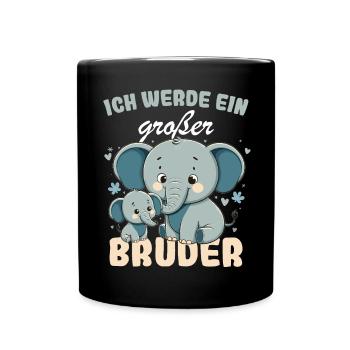 Annonce de la prochaine génération | Je vais être un grand frère en 2025 - Mug uni - noir - Devant
