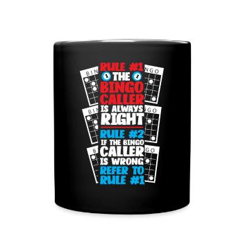 Règle du joueur de bingo #1 Le bingo - Mug uni - noir - Devant