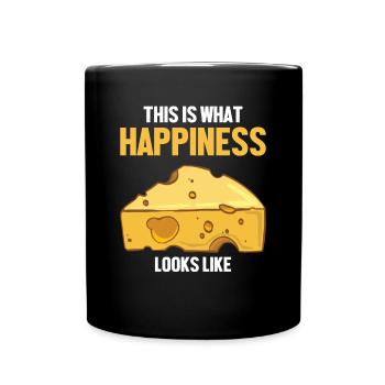This Is What Happiness Looks Like Maker Queso - Full Colour Mug - black - Front