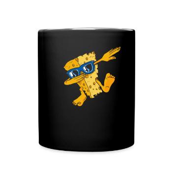 Dabbing Gouda Maker Queso Cheesemonger Lover - Full Colour Mug - black - Front