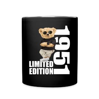 Édition limitée 1951 ours ours anniversaire 1951 - Mug uni - noir - Devant