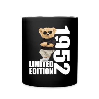 Limited Edition 1952 Bär Bären Geburtstag 1952 - Tasse einfarbig - Schwarz - Vorne