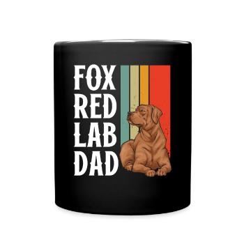 Fuchsroter Labrador Retriever Fox Red Labrador - Tasse einfarbig - Schwarz - Vorne