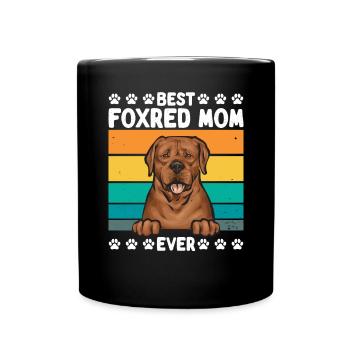 Fuchsroter Labrador Retriever Fox Red Labrador - Tasse einfarbig - Schwarz - Vorne
