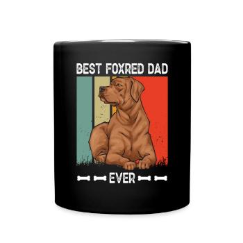 Fuchsroter Labrador Retriever Fox Red Labrador - Tasse einfarbig - Schwarz - Vorne